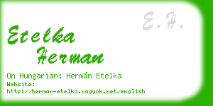 etelka herman business card